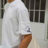 Trendy Pocket T-Shirt Detail White