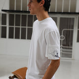 Trendy Pocket T-Shirt Detail White