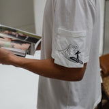 Trendy Pocket T-Shirt Detail White