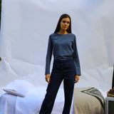 Cozy Long T-Shirt Stripes Blue