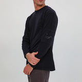 Soft Long Trendy Side Pocket Navy