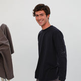 Soft Long Trendy Side Pocket Navy