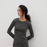 Stripes Dress Black & Grey