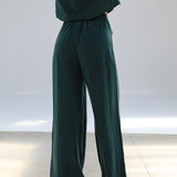 Flow Cupro Silk Pants Green