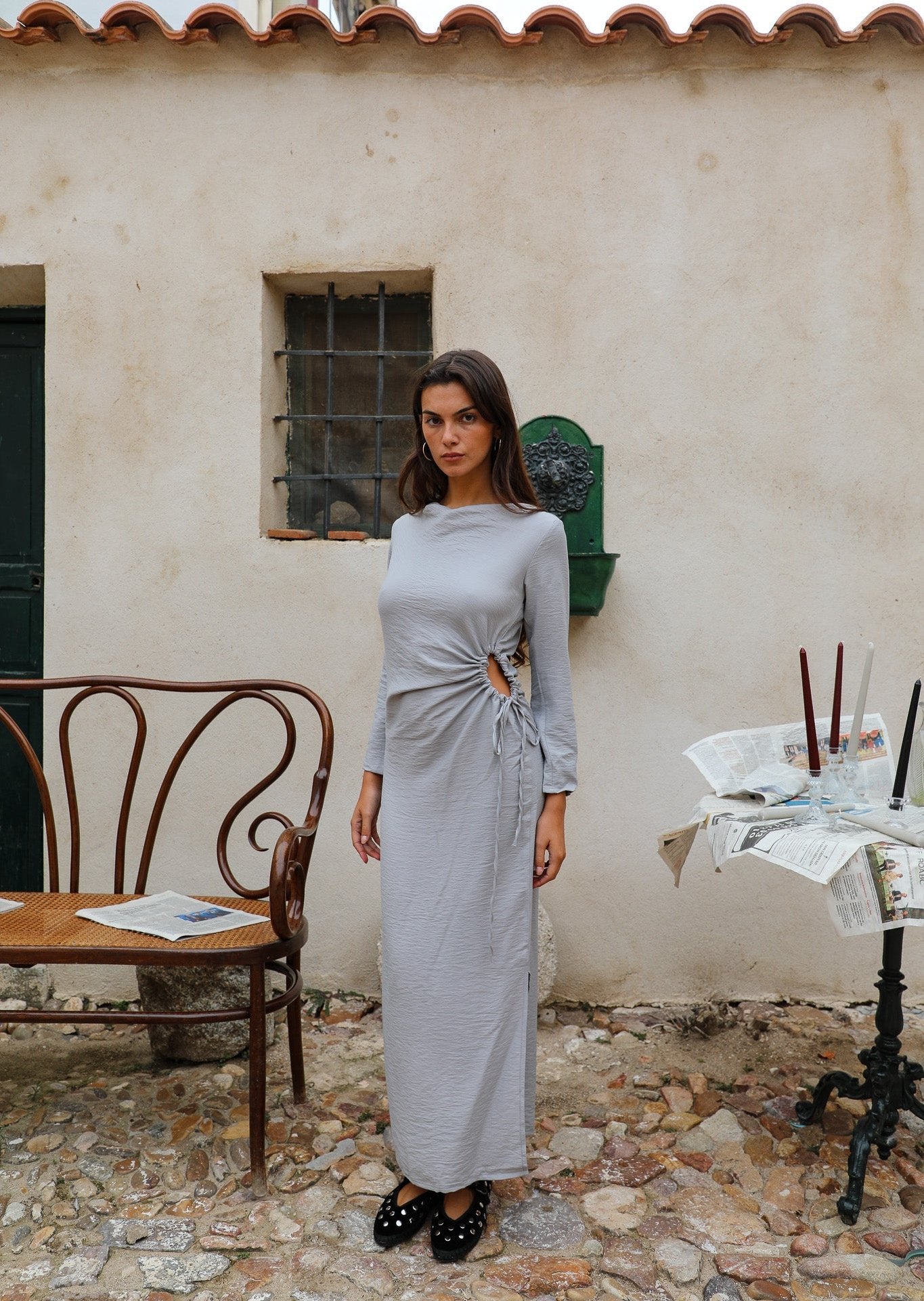 Hole Dress Light Grey Hole Dress Light Grey