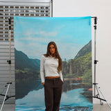 Pattern Knit Polo Light Grey