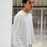 Long Trendy Modern T-Shirt Natural
