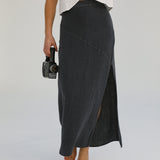 Linen Skirt Petrol