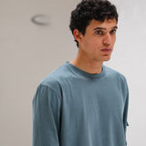 Long Trendy Side Pocket T-Shirt Dark Green