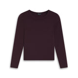 Back Hole Long T-Shirt Burgundy