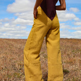 Linen Pants Mustard