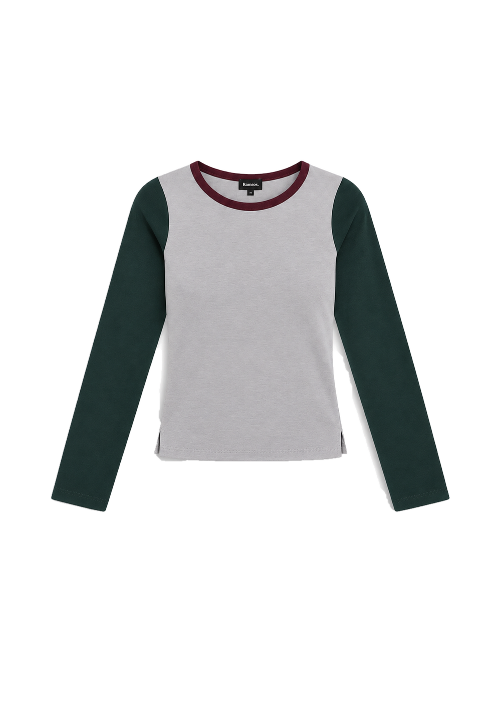 Triple Tone Long T-Shirt Grey