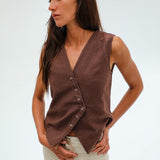 Loop Vest Brown