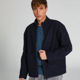 Wool Flow Jacket Navy