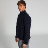 Wool Flow Jacket Navy