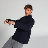 Wool Flow Jacket Navy