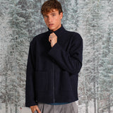 Wool Flow Jacket Navy