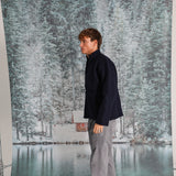 Wool Flow Jacket Navy