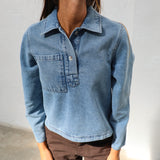Denim Polo Light Blue
