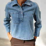 Denim Polo Light Blue