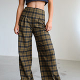 Square Detail Pants Grey
