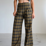 Square Detail Pants Grey