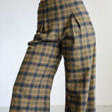 Square Detail Pants Grey