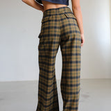 Square Detail Pants Grey