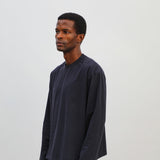 Soft Modern Long Trendy T-Shirt Navy