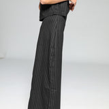 Diplomatic Stripes Skirt Black & Grey