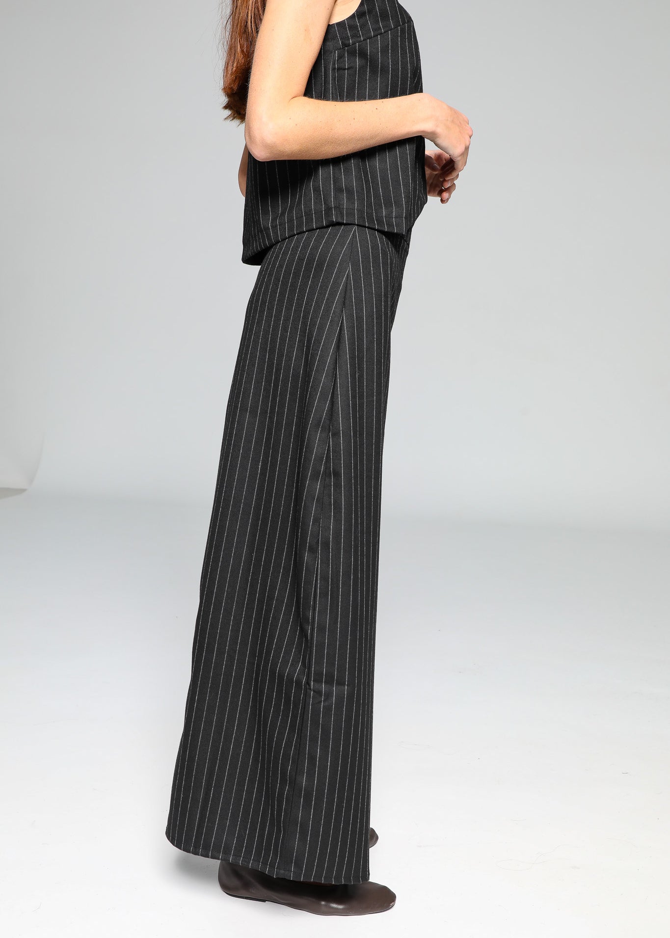 Diplomatic Stripes Skirt Black & Grey