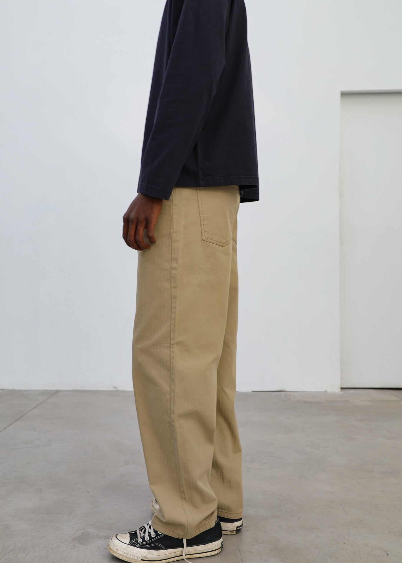 Seams Pocket Comfy Pants Camel