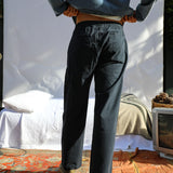 Wide Comfy Pants Dark Navy