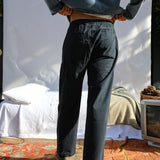 Wide Comfy Pants Dark Navy