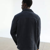 Linen Blazer Guayabera Navy