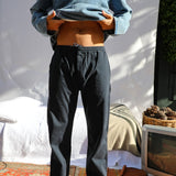 Wide Comfy Pants Dark Navy