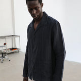 Linen Blazer Guayabera Navy