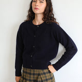Modern Buttons Knit Sweater Navy
