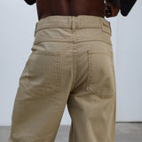 Seams Pocket Comfy Pants Camel