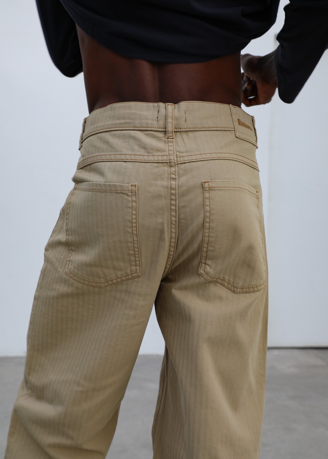 Seams Pocket Comfy Pants Camel