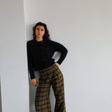 Square Detail Pants Grey