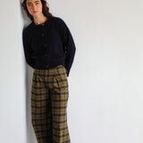 Modern Buttons Knit Sweater Navy