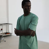 Trendy Side Pocket T-Shirt Green