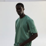 Trendy Side Pocket T-Shirt Green