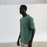 Trendy Side Pocket T-Shirt Green