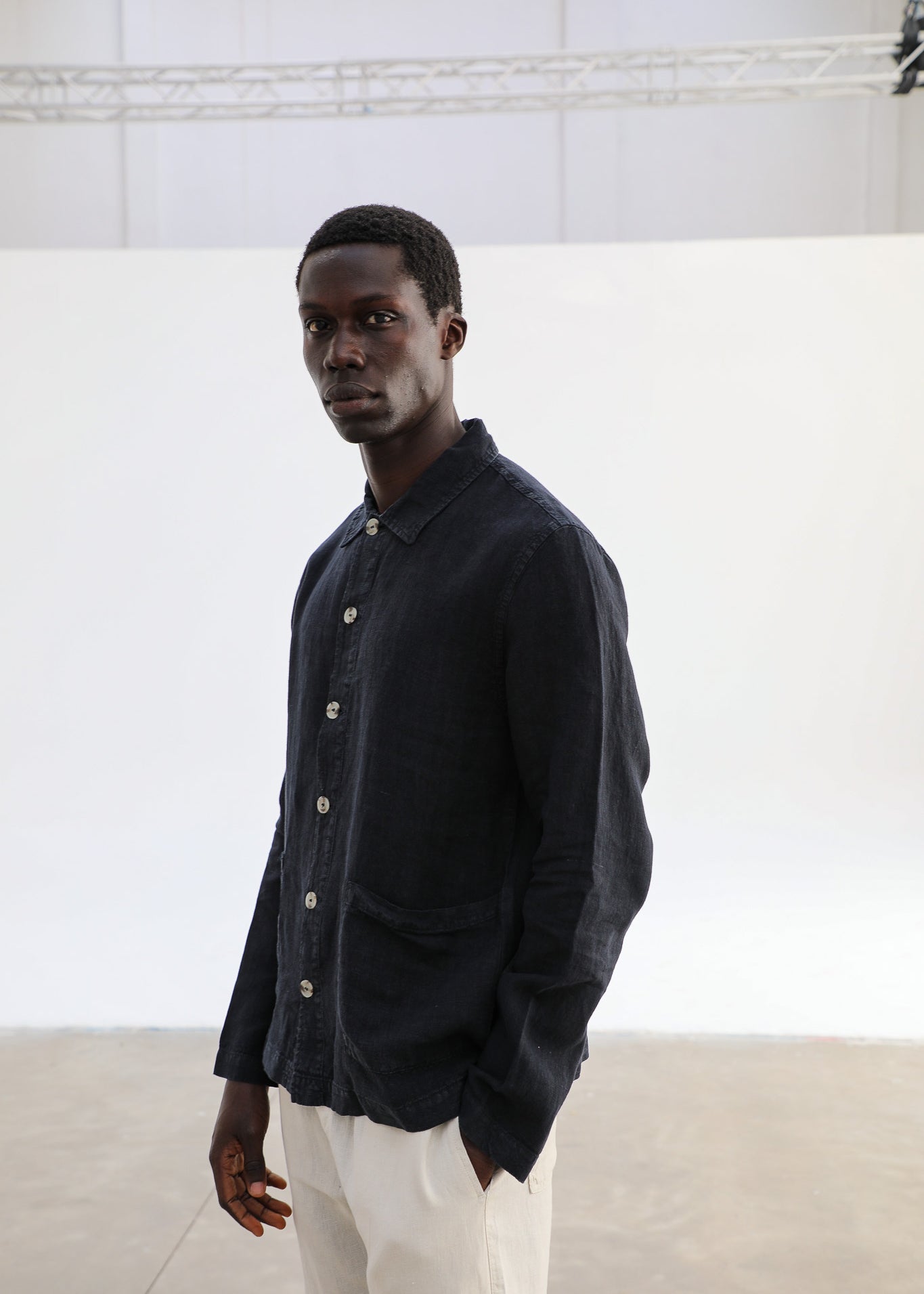 Linen Jacket Navy