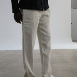 Linen Comfy Pants Beige