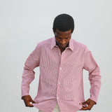 Square Modern Shirt Red & White