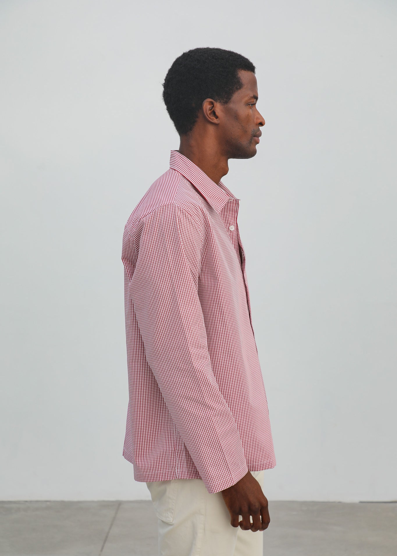 Square Modern Shirt Red & White