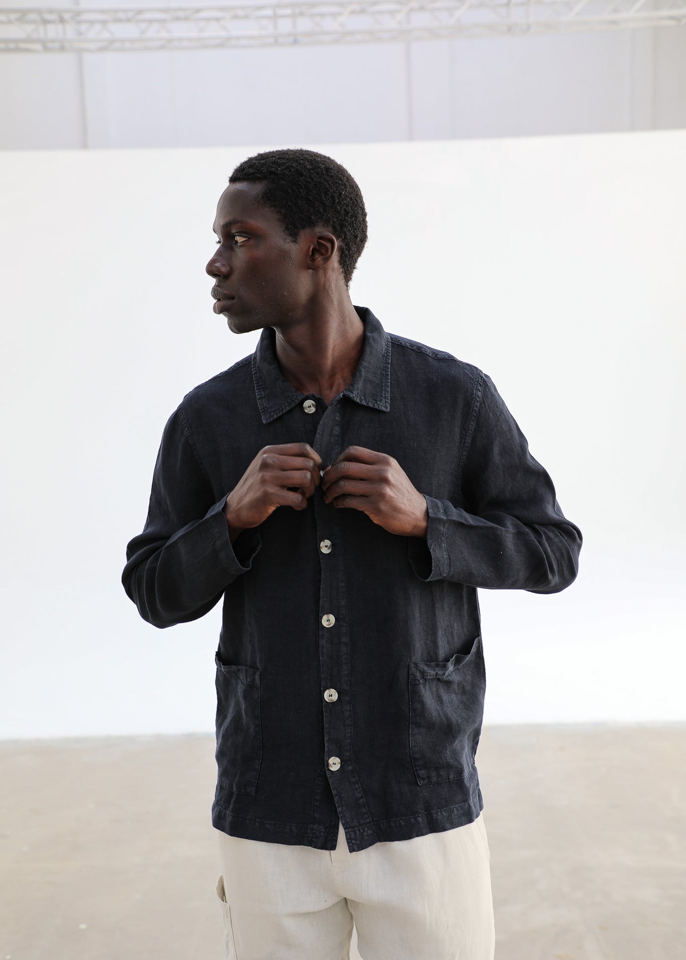 Linen Jacket Navy